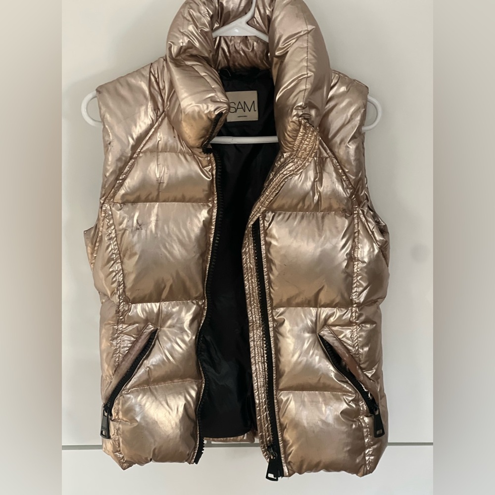 Rose gold Sam puffer vest